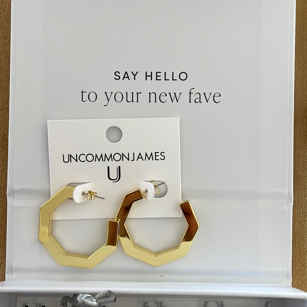 Brand New Uncommon Janes Hoop Earrings